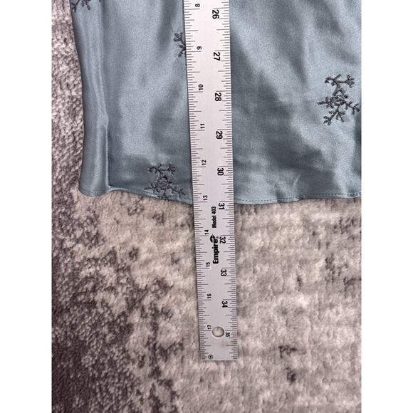 New Cinq a Sept Dress XS Womens Silk Satin Embroidered Asymmetrical Mini - Picture 6 of 10